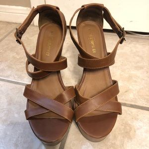 Mossimo Supply Tan Wedges